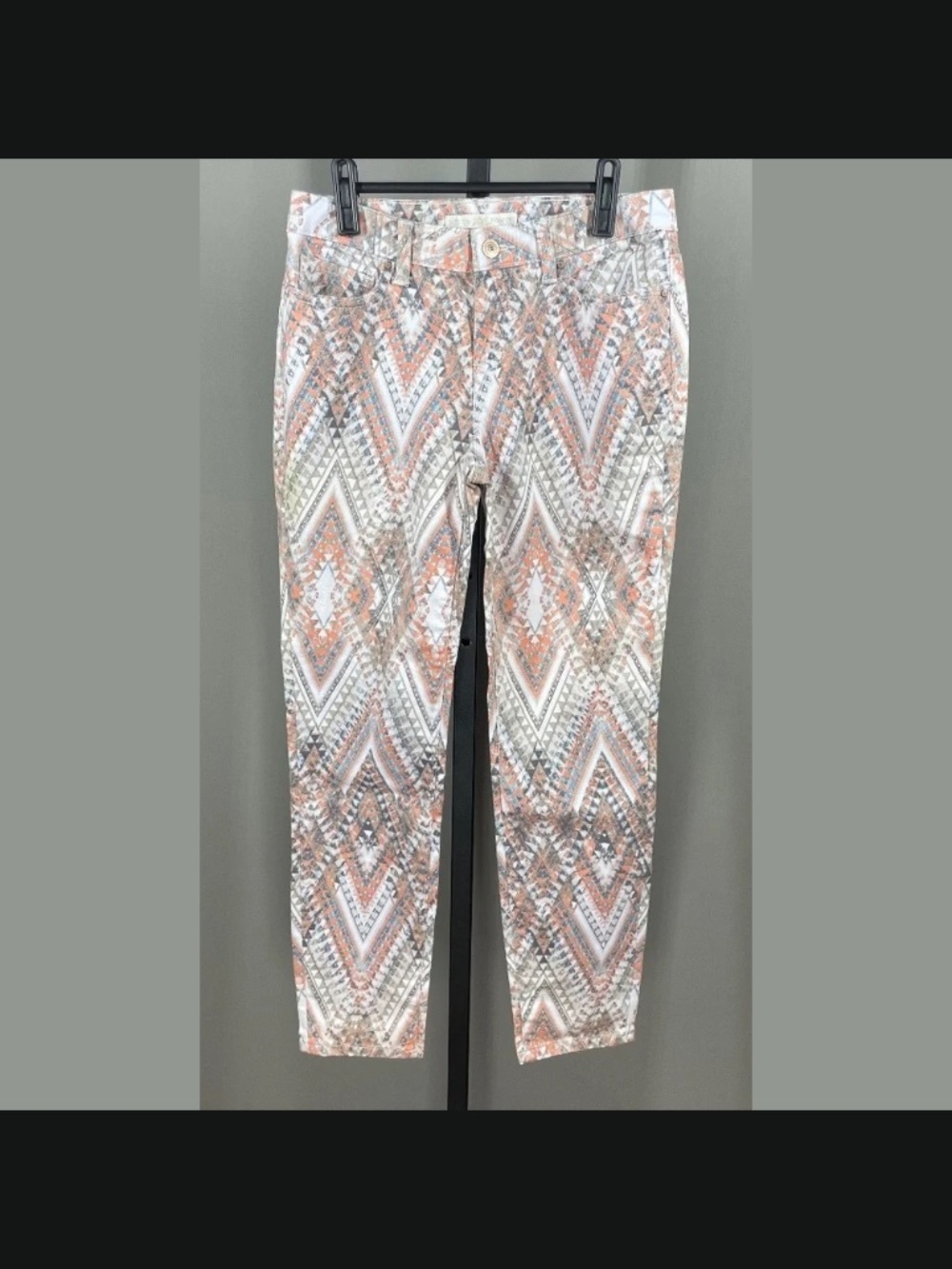NEW Boston Proper Jeans Womens 4 brown orange aztec western preppy cowgirl
